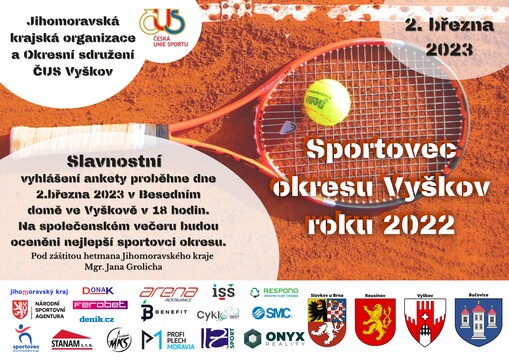 Sportovec okresu Vyškov roku 2022