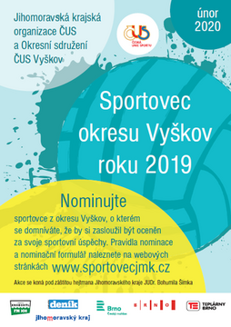 Sportovec okresu Vyškov roku 2019